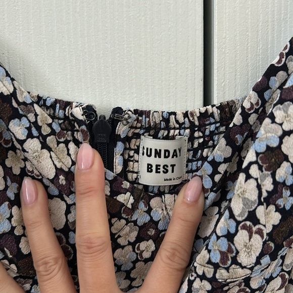 Aritzia Sunday Best mini bustier floral dress - Picture 3 of 5